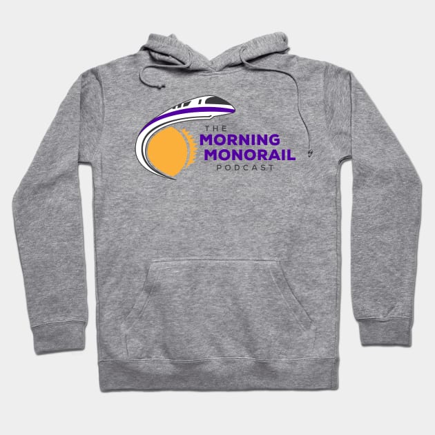 Morning Monorail Logo (Purple Text) Hoodie by MorningMonorail